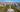 Panoramic aerial view of the Palace of the Nation and central Dushanbe.